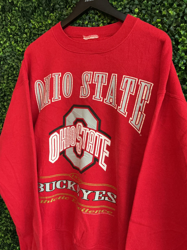 VINTAGE OHIO STATE NUTMEG RED CREWNECK