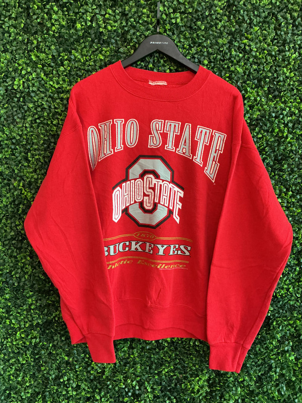 VINTAGE OHIO STATE NUTMEG RED CREWNECK