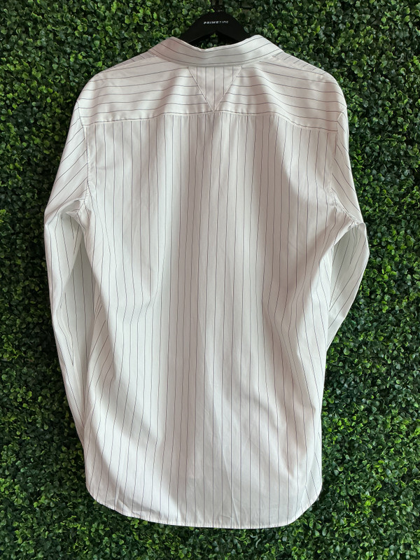 BOTTEGA VENETA STRIPED BUTTON UP SHIRT