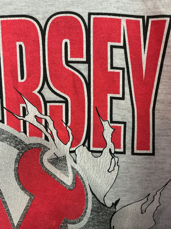 VINTAGE NEW JERSEY DEVILS NUTMEG DOUBLE SIDED TEE