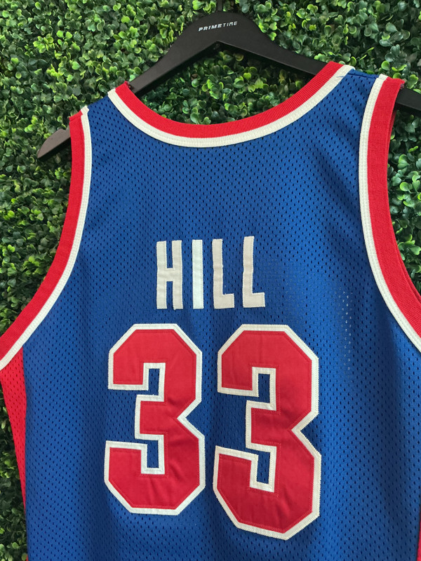 AUTHENTIC VINTAGE GRANT HILL DETROIT PISTONS CHAMPION JERSEY