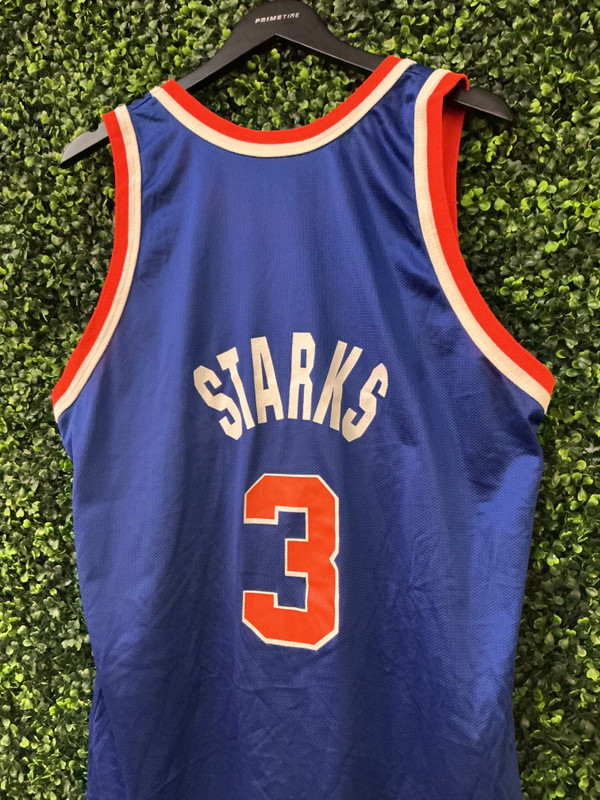 VINTAGE JOHN STARKS NEW YORK KNICKS AWAY CHAMPION JERSEY