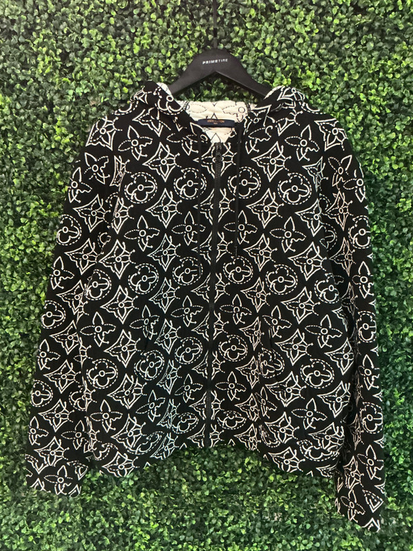 LOUIS VUITTON x NBA STRATEGIC FLOWERS ZIP UP HOODIE