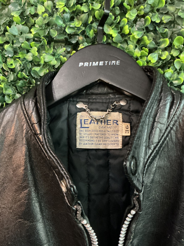 1960s LEATHER MOTOROCYCLE JACKET