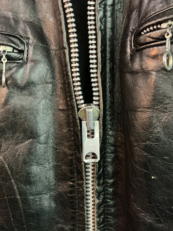 1960s LEATHER MOTOROCYCLE JACKET