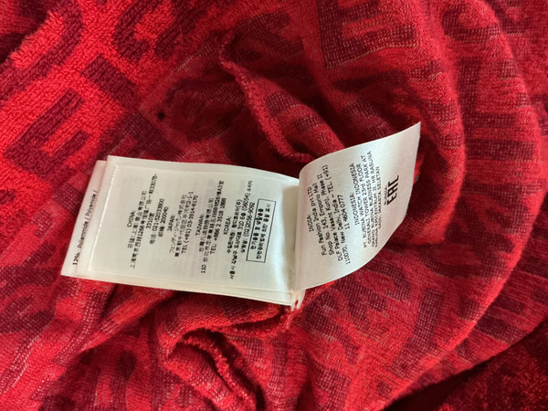 FENDI FF ZUCCA KARLIGRAPHY MONOGRAM TERRY CLOTH CREWNECK (SZ L)