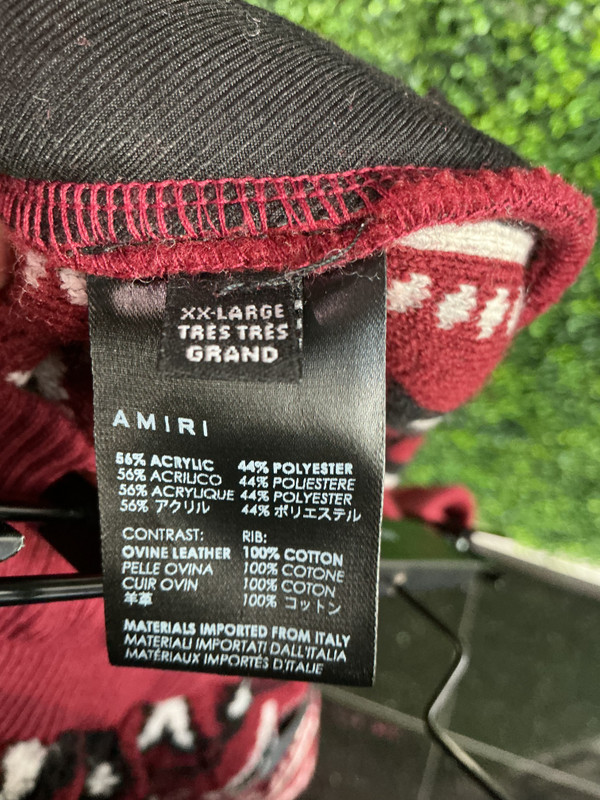 AMIRI RED BANDANA SHORTS (SZ 2XL)