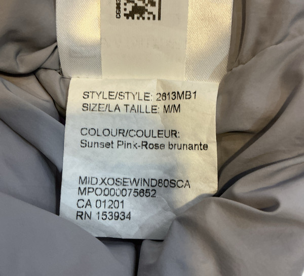 CANADA GOOSE EVERETT PUFFER JACKET PINK (SZ M)