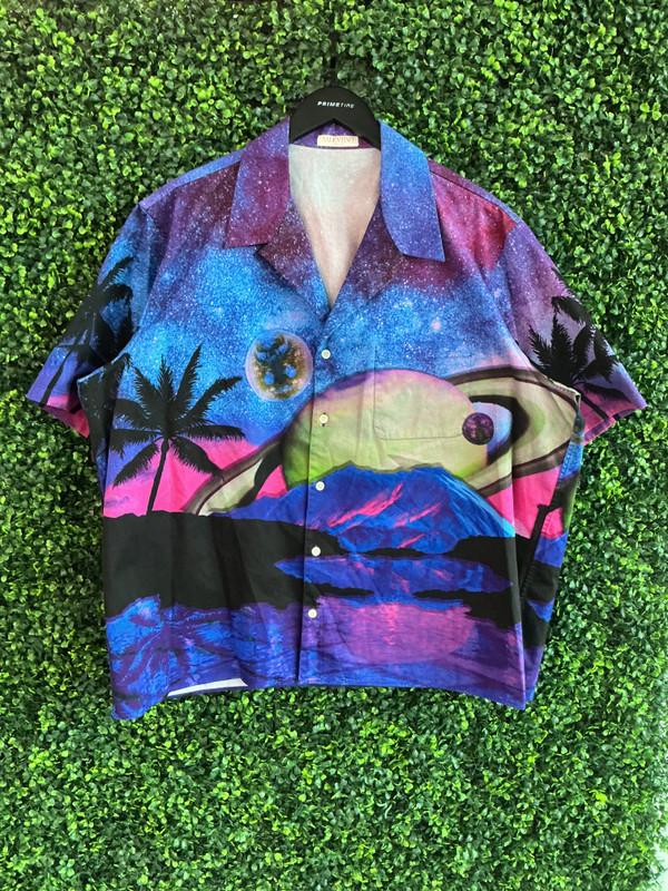 VALENTINO SHORT SLEEVE BUTTON UP (SZ L/50)