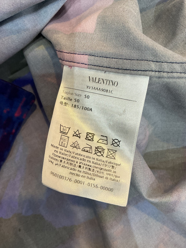 VALENTINO SHORT SLEEVE BUTTON UP (SZ L/50)