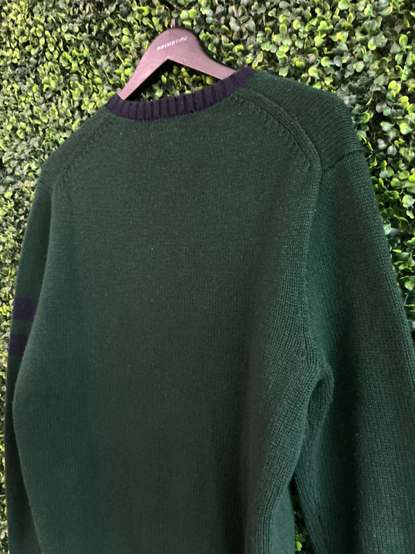 POLO RALPH LAUREN GREEN/BLUE PREPPY BEAR SWEATER