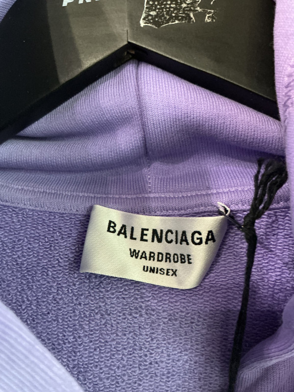 BALENCIAGA PURPLE OVERSIZED CAMPAIGN HOODIE