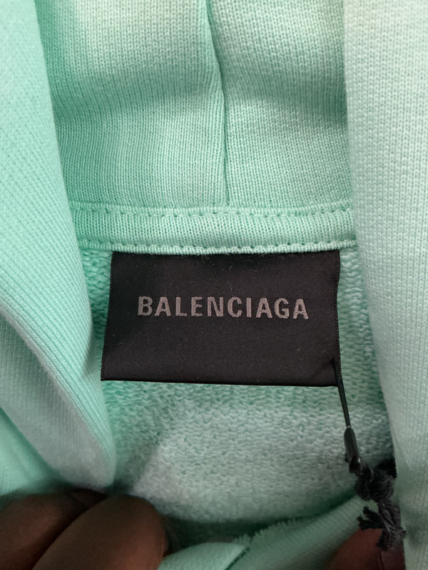 BALENCIAGA BLUE OVERSIZED CAMPAIGN HOODIE