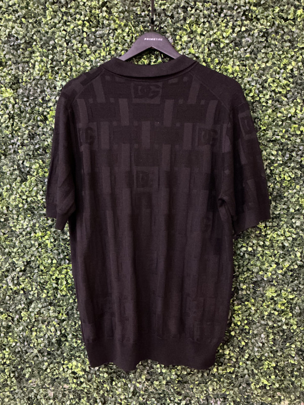 DOLCE & GABBANA BLACK SHORT SLEEVE POLO (SZ 2XL)