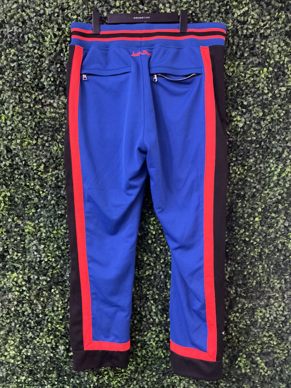 NEW YORK KNICKS JUST DON x MITCHELL & NESS WARM UP PANTS