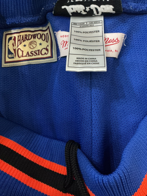NEW YORK KNICKS JUST DON x MITCHELL & NESS WARM UP PANTS