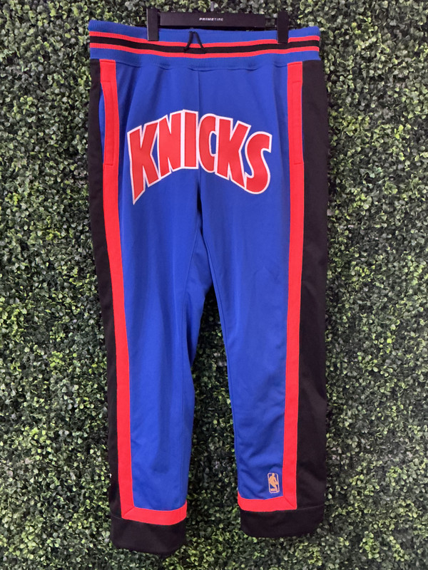 NEW YORK KNICKS JUST DON x MITCHELL & NESS WARM UP PANTS