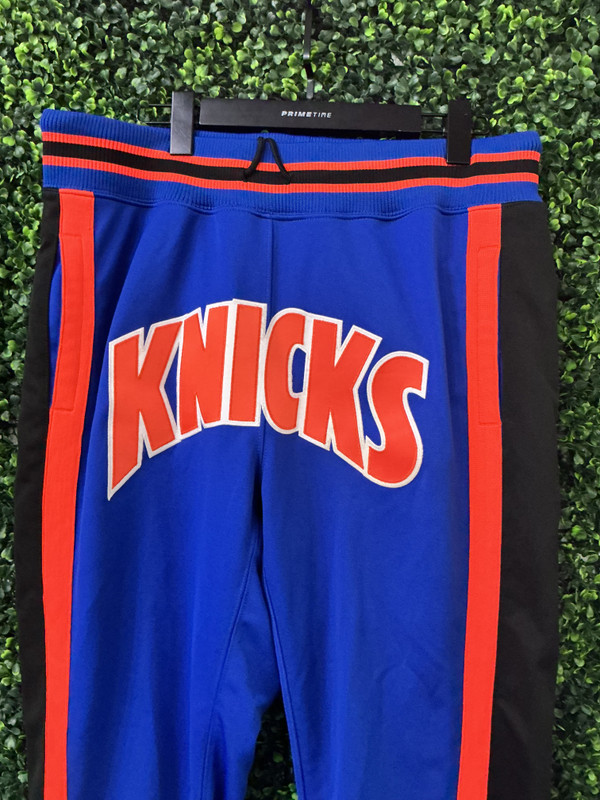 NEW YORK KNICKS JUST DON x MITCHELL & NESS WARM UP PANTS