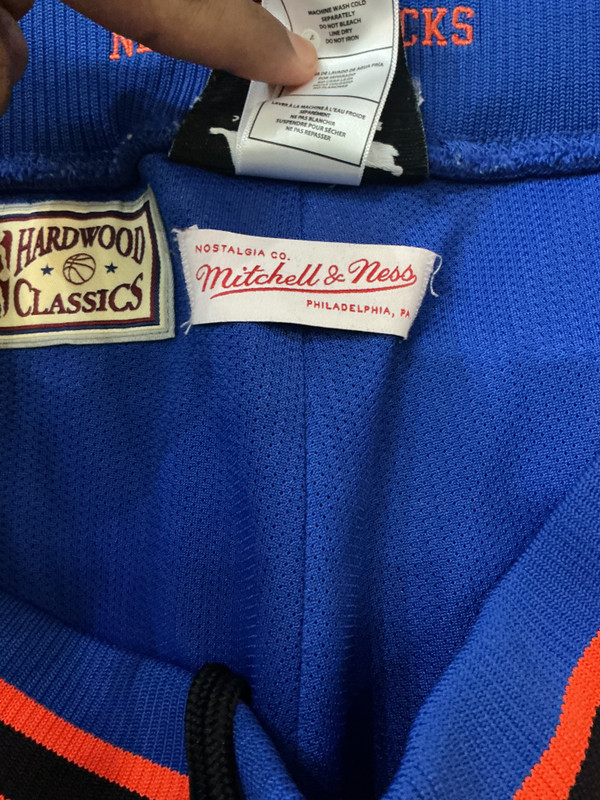 NEW YORK KNICKS JUST DON x MITCHELL & NESS WARM UP PANTS