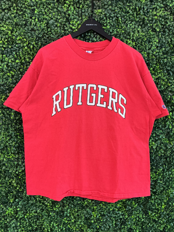VINTAGE RUTGERS CHAMPION ARC LOGO TEE