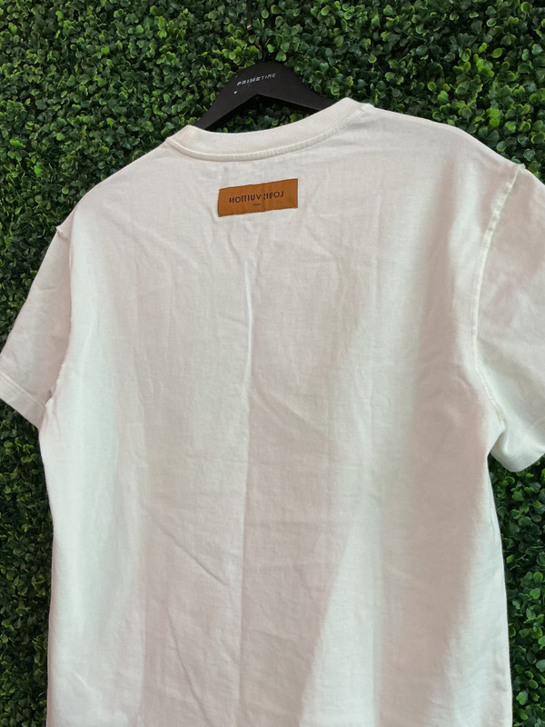 LOUIS VUITTON SPREAD PLANE EMBROIDERY LOGO TEE