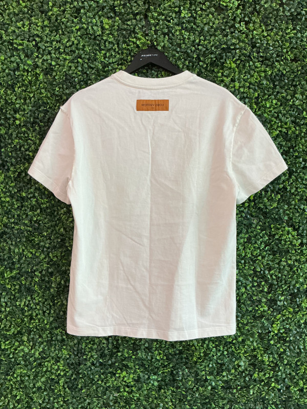 LOUIS VUITTON SPREAD PLANE EMBROIDERY LOGO TEE