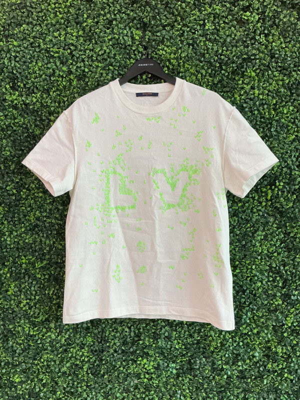 LOUIS VUITTON SPREAD PLANE EMBROIDERY LOGO TEE