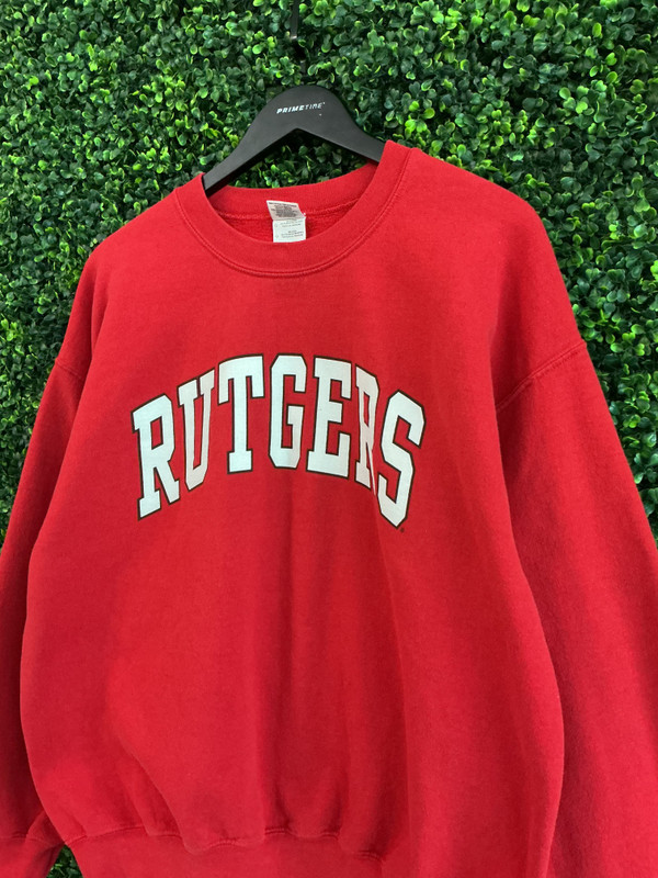 RUTGERS ARC LOGO GILDAN CREWNECK