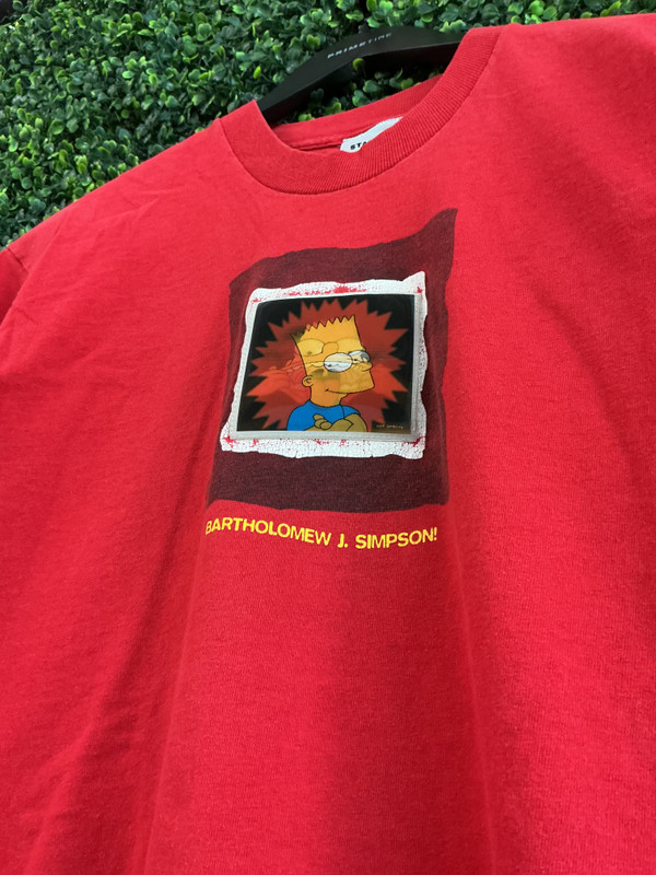 VINTAGE BART SIMPSON STANLEY DESANTIS LENTICULAR  TEE
