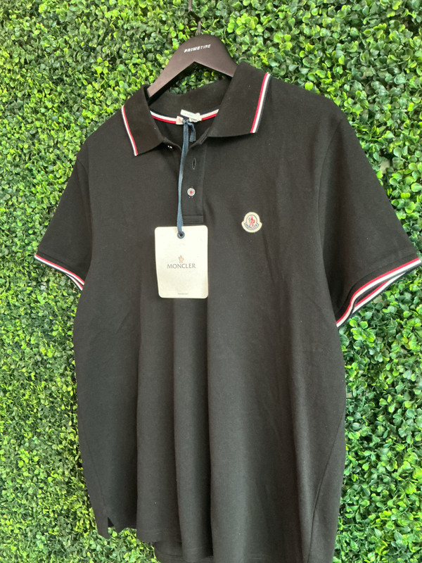 BRAND NEW MONCLER BLACK POLO (SZ XXL)