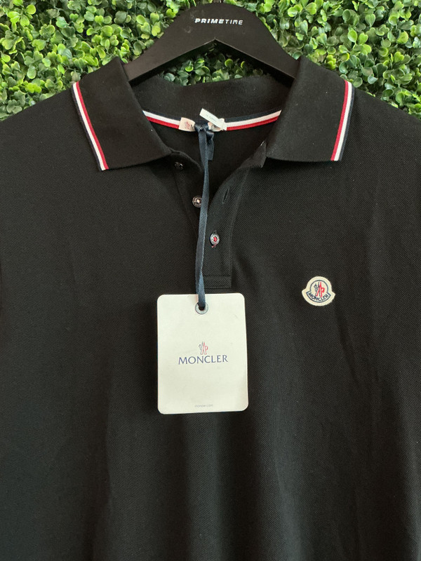 BRAND NEW MONCLER BLACK POLO (SZ XXL)