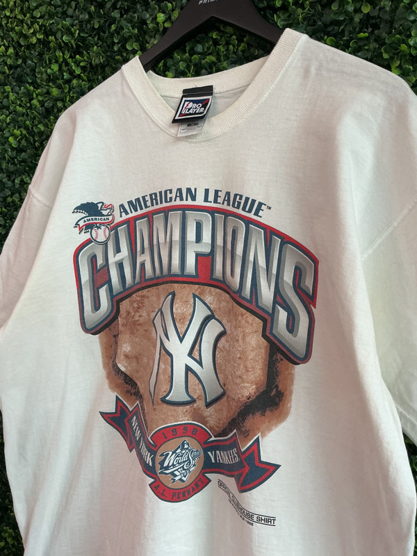 VINTAGE NEW YORK YANKEES 1998 AMERICAN LEAGUE CHAMPIONS TEE
