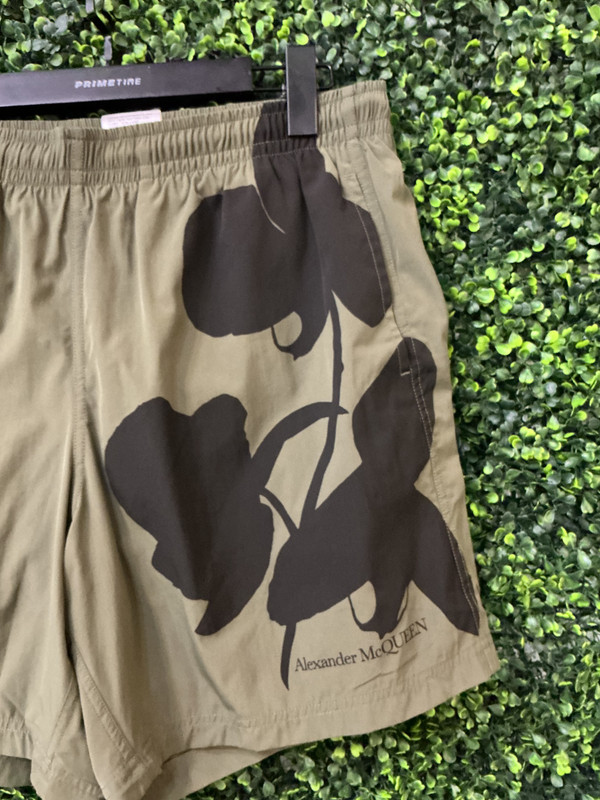 ALEXANDER MCQUEEN GREEN SWIMTRUNK