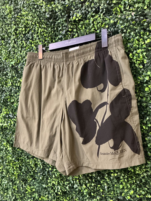 ALEXANDER MCQUEEN GREEN SWIMTRUNK