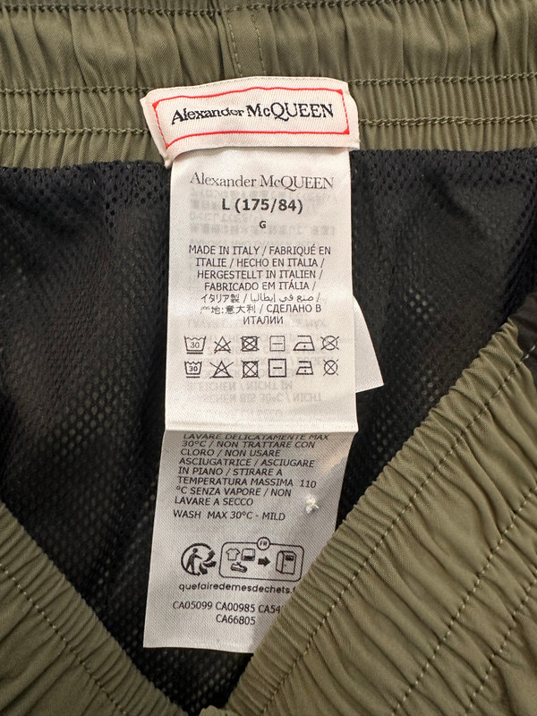 ALEXANDER MCQUEEN GREEN SWIMTRUNK