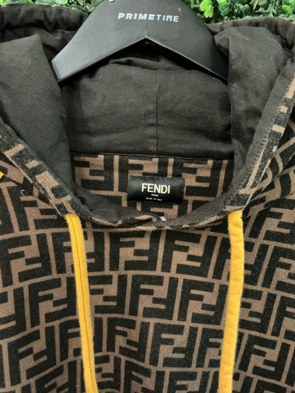 FENDI ZUCCA PATTERN HOODIE