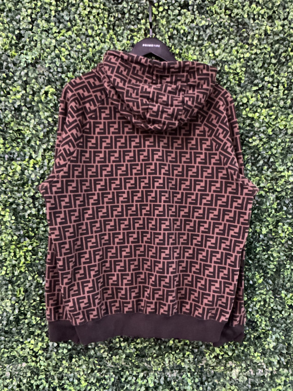 FENDI ZUCCA PATTERN HOODIE