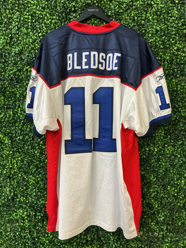 AUTHENTIC DREW BLEDSOE BUFFALO BILLS REEBOK JERSEY