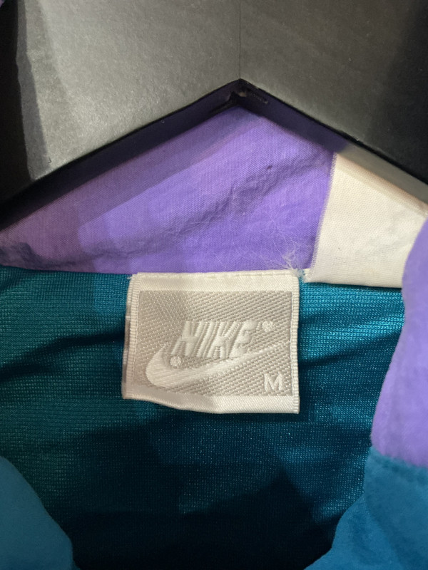 VINTAGE NIKE AQUA/PURPLE/WHITE WINDBREAKER