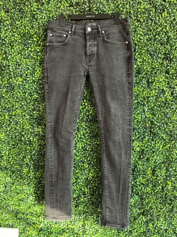 LIMITED EDITION PURPLE BRAND BLACK JEANS (SZ 34)