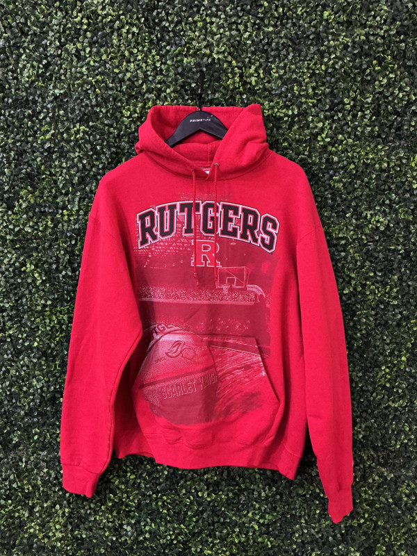 RUTGERS BASKETBALL RED HOODIE
