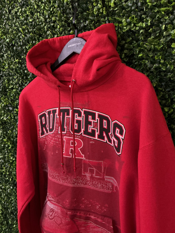 RUTGERS BASKETBALL RED HOODIE
