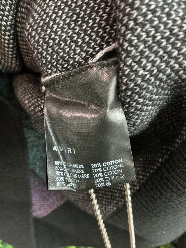 BRAND NEW AMIRI CRYSTAL BALL CASHMERE BLEND SWEATER