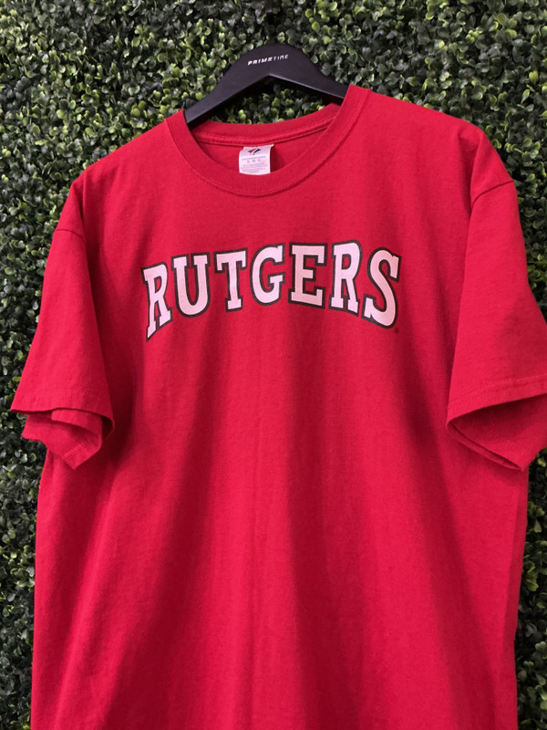 VINTAGE RUTGERS RED JERZEES TEE