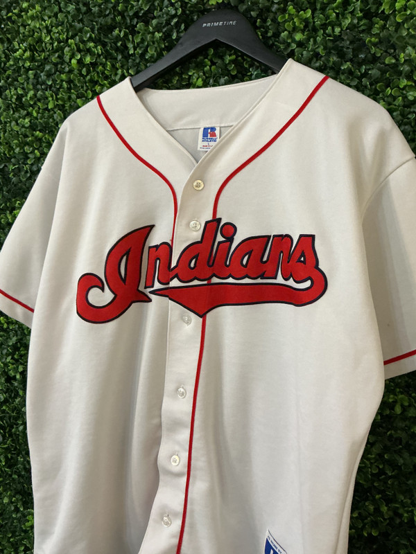 VINTAGE CLEVELAND INDIANS RUSSELL ATHLETIC JERSEY