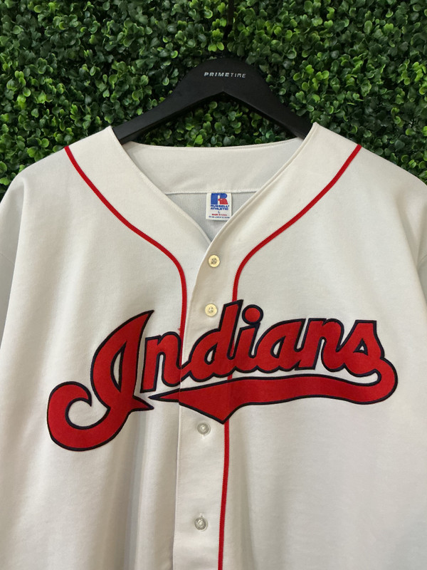 VINTAGE CLEVELAND INDIANS RUSSELL ATHLETIC JERSEY
