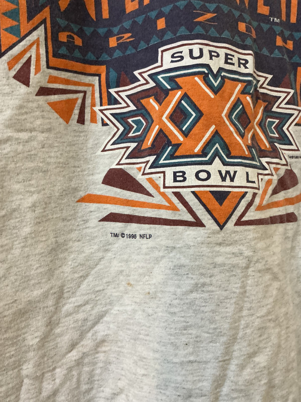 VINTAGE SUPER BOWL XXX LOGO 7 TEE