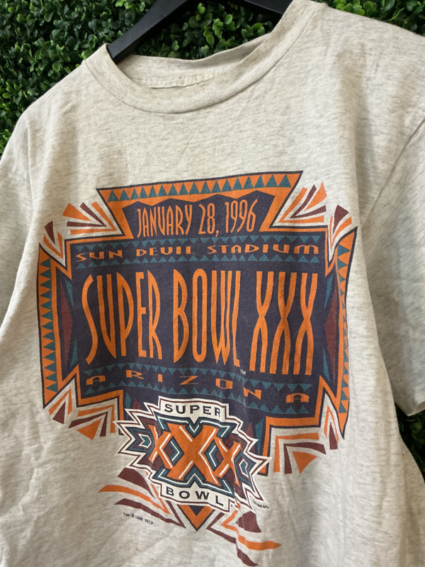 VINTAGE SUPER BOWL XXX LOGO 7 TEE