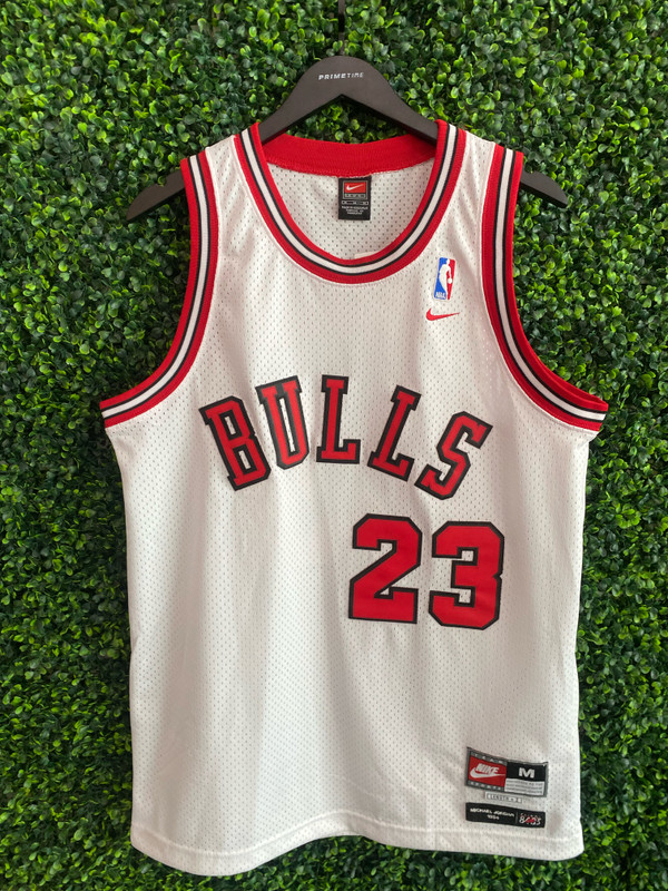 Michael Jordan White Chicago Bulls Throwback Basketball Jersey