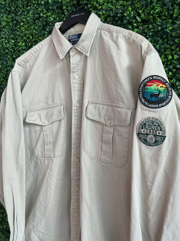 VINTAGE POLO RALPH LAUREN WILDLIFE BUTTON UP